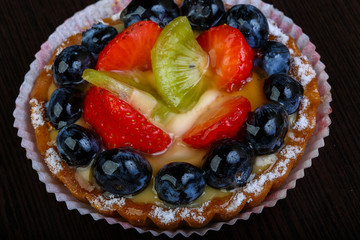 Pastry with berries
