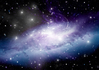 galaxy in a free space