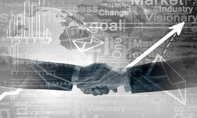 Successful partnership concept