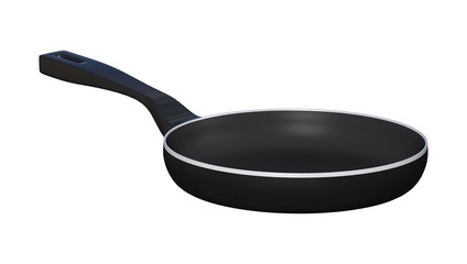 Frying Pan On White