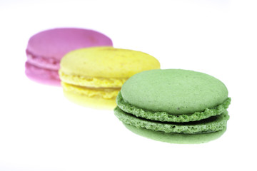macaroon isolated on white