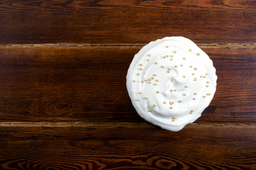 Easter cake over from top