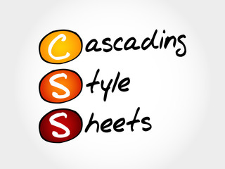 CSS - Cascading Style Sheets, acronym concept