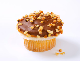 Chocolate glazed muffin
