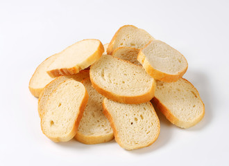 Sliced white bread