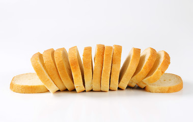 Sliced white bread