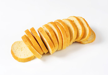 Sliced white bread