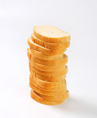 Sliced white bread