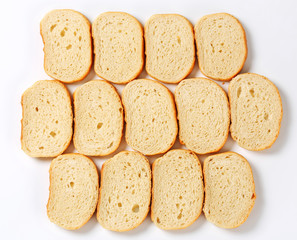Sliced white bread