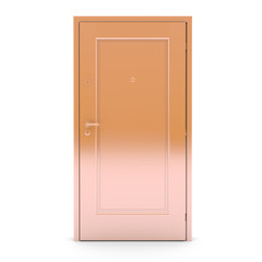 Closed gold door o