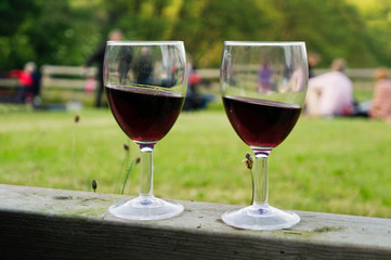 Two glasses of wine