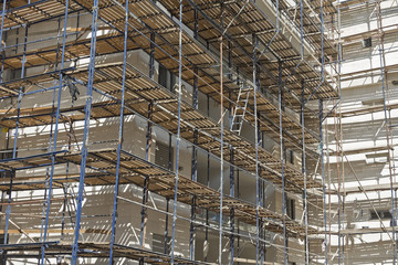 Construction of a residential area.