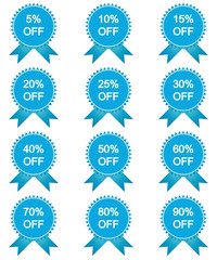 Set of sale stickers, labels