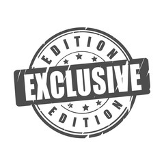 Exclusive edition vector stamp