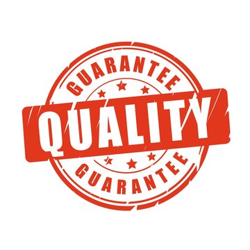 Quality guarantee vector stamp