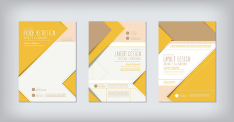 Brochures and layout zigzag concept design vector.