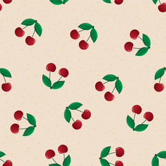 cherry seamless background