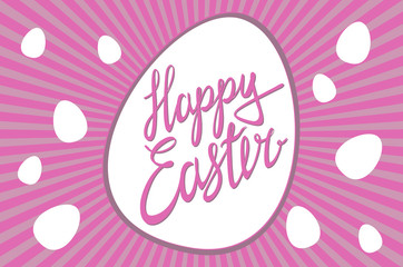 Happy Easter / Vector lettering
