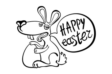 Fototapeta na wymiar Have Yourself a Very Happy Easter | Easter Bunny Ears Vector