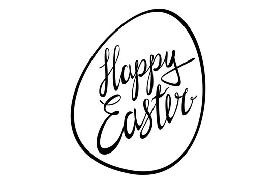 Happy Easter / Vector lettering