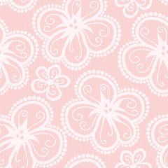 Seamless flower lace pattern