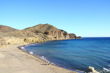 plage dans le parc naturel de Cabo de Gata