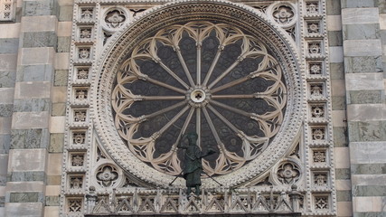 Fototapeta na wymiar Detail photo of Milan cathedral