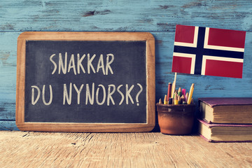 question do you speak Norwegian? written in Norwegian