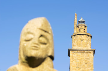 Hercules tower, Torre de Hercules, roman lighthouse , UNESCO world heritage