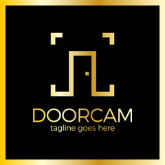 Line Door Photo Logo