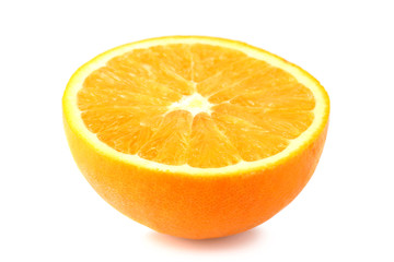 orange slice isolated on white background