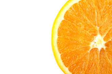 orange slice isolated on white background