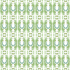 Olive seamless vertical ornament. Olive branches seamlessly tiled pattern with laurels. Made by means of openclipart.org elements.