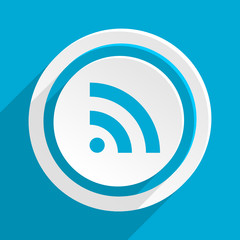 blue flat vector icon 