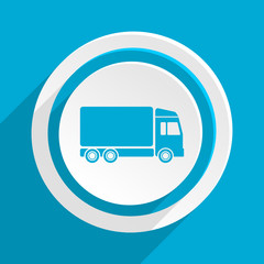 blue flat vector icon