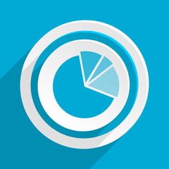 blue flat vector icon