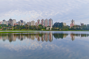 Plakat Birigui Park at Curitiba, Parana, Brazil.