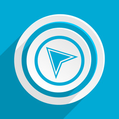 blue flat vector icon