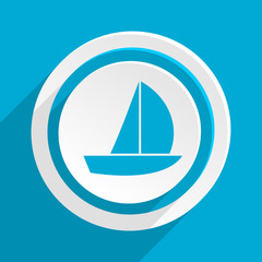 blue flat vector icon