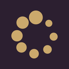 The loading icon. Load symbol. Flat
