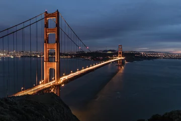 Fototapeten Golden Gate at Blue Hour © John McGraw Photog