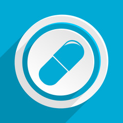 blue flat vector icon