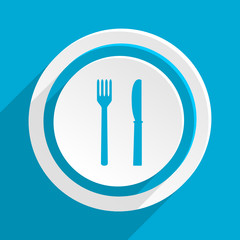 blue flat vector icon