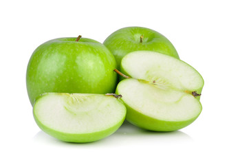 Green apple, isolated on white background