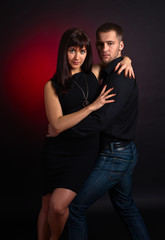 dancing young couple