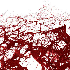 Ketchup, Blood, Red liquid Splashing. 