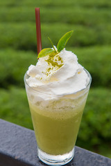 green tea frappe