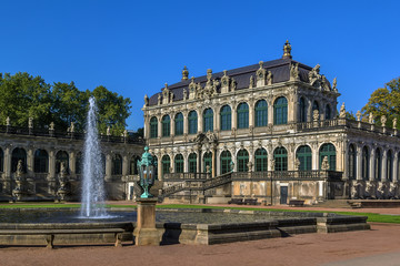 Fototapeta na wymiar Palace Zwinger in Dresden,Saxony,Germany