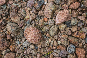 Raindrops create nice graphical patterns when they fall op on dry rocks in a hot environment.