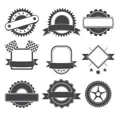 Set of logotype element for mechanic, garage, car repair, service